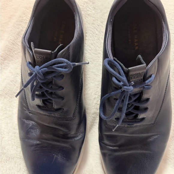 Cole Haan Grand.ØS Navy Blue Leather Oxford Sneakers - Men\'s Size 12 main image 5